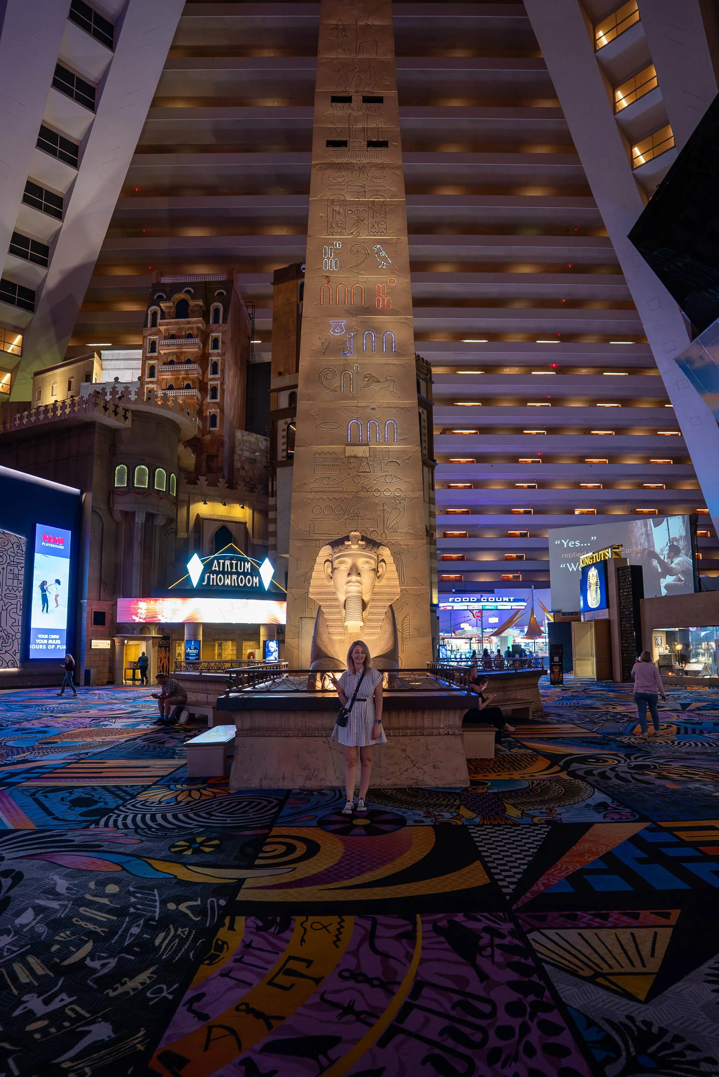 Woodland arrival and the approach to a casino-resort stay